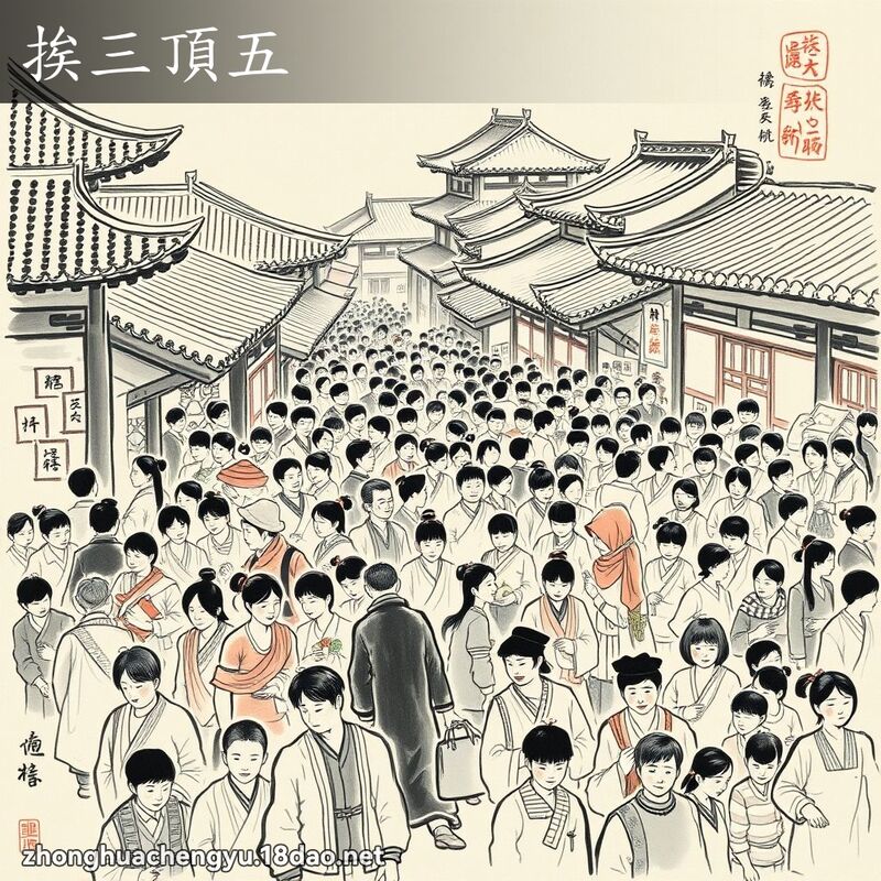 挨三頂五 配图
