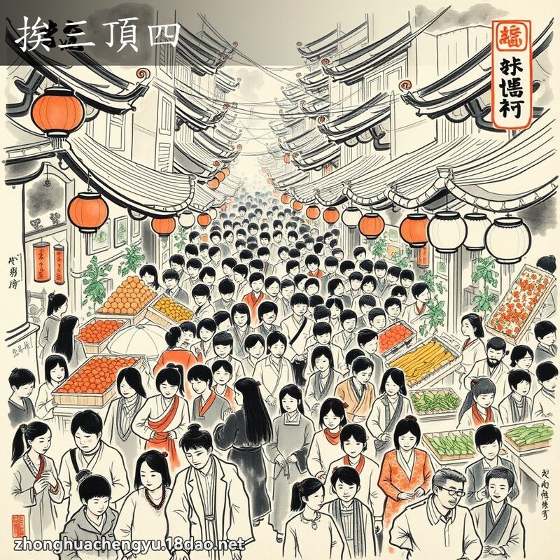 挨三頂四 配图