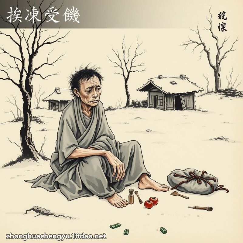 挨凍受饑 配图