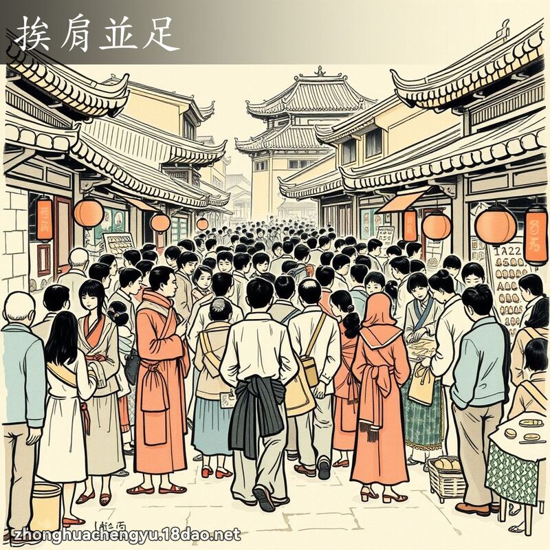挨肩並足 配图