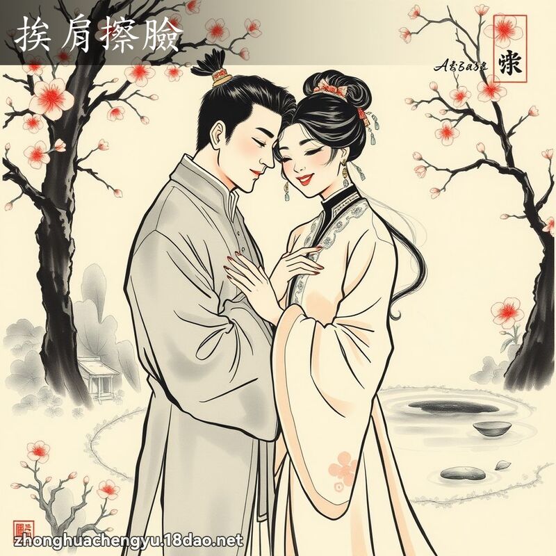 挨肩擦臉 配图