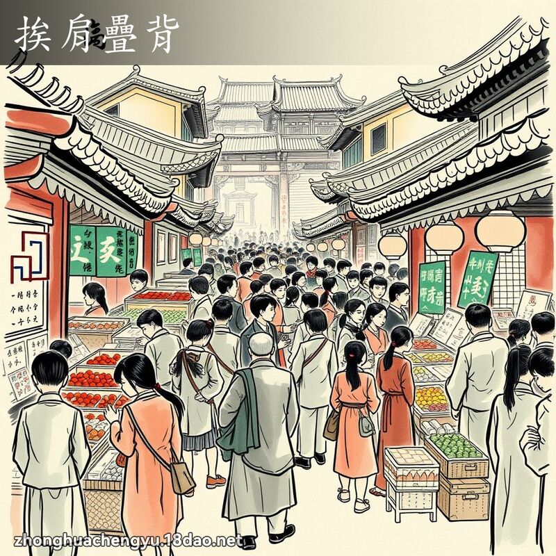 挨肩疊背 配图