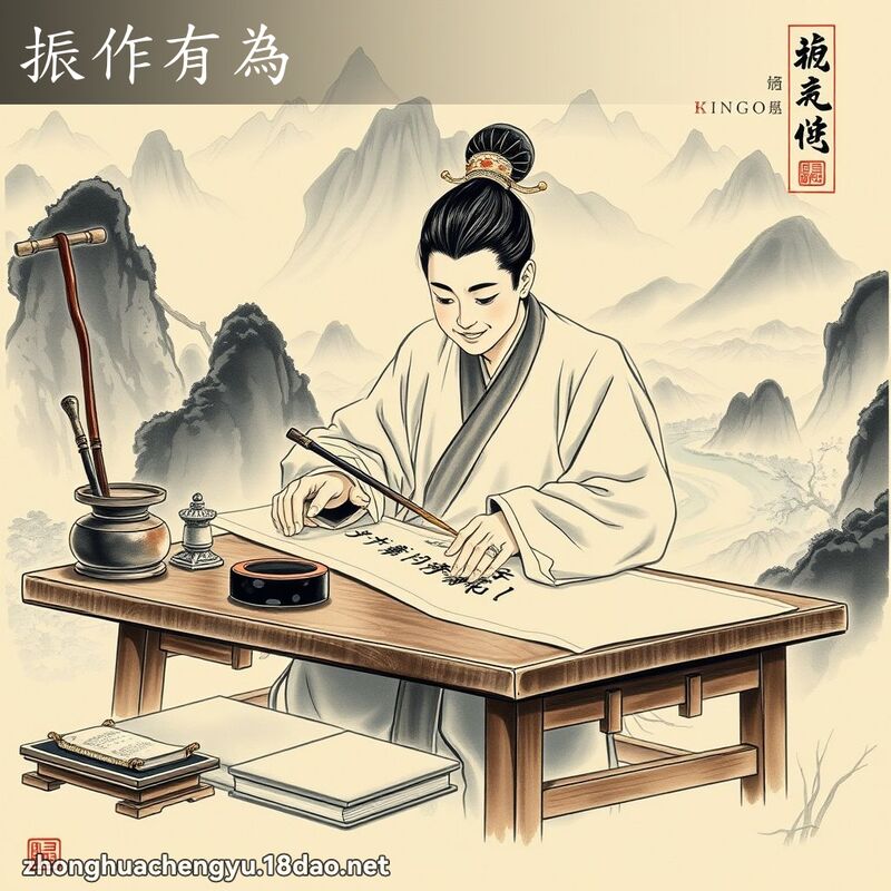 振作有為 配图