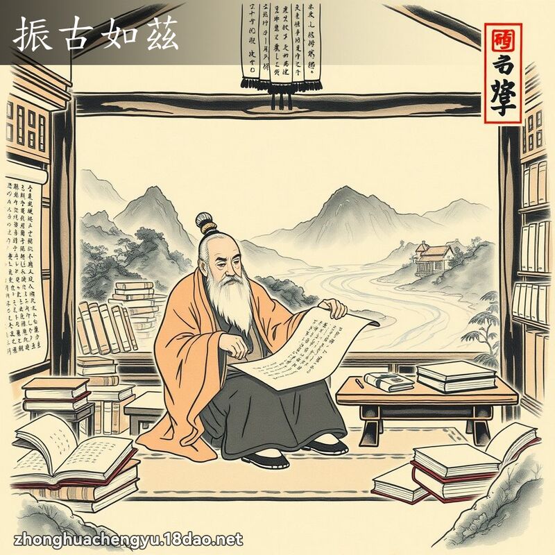 振古如茲 配图