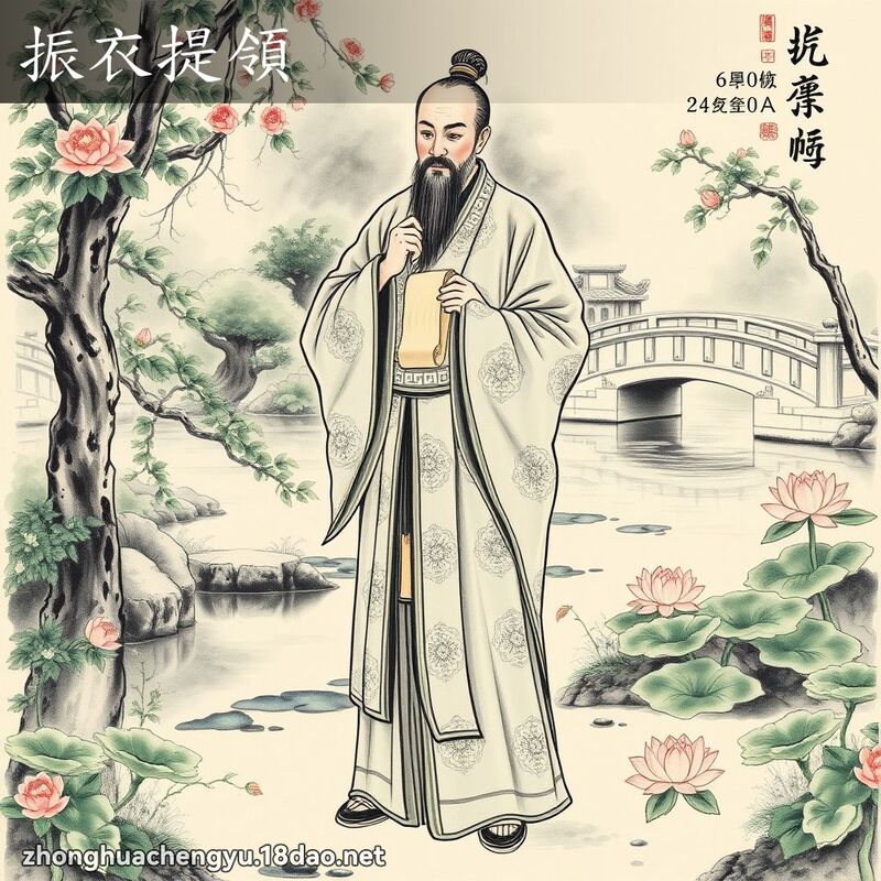 振衣提領 配图