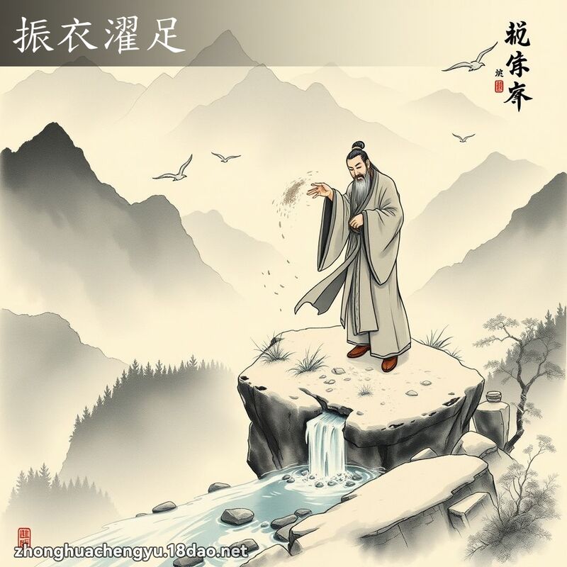 振衣濯足 配图
