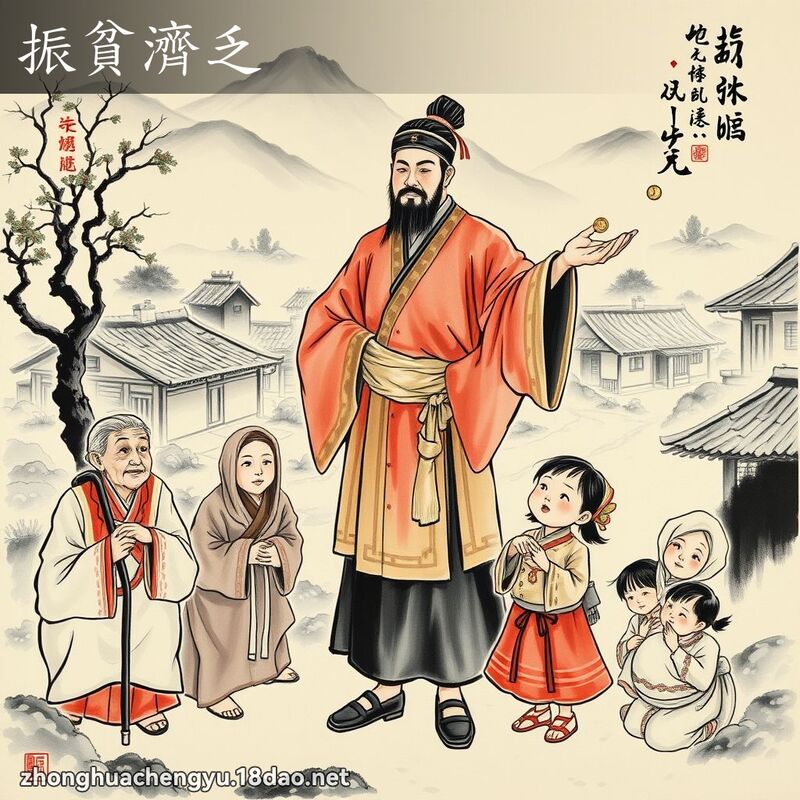 振貧濟乏 配图