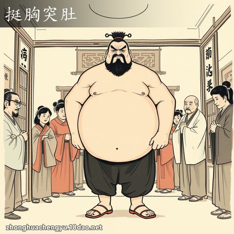 挺胸突肚 配图