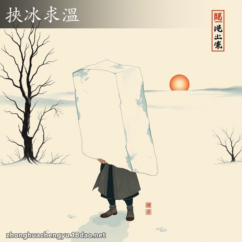 挾冰求溫 配图