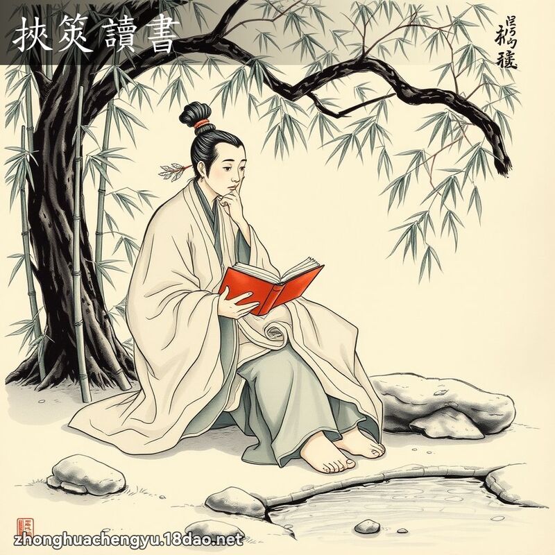 挾筴讀書 配图