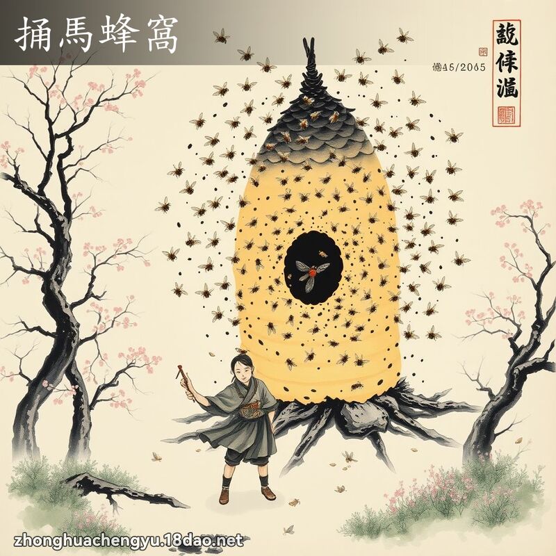 捅馬蜂窩 配图
