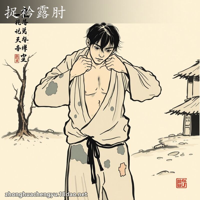 捉衿露肘 配图