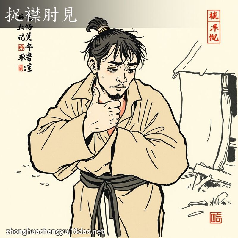 捉襟肘見 配图