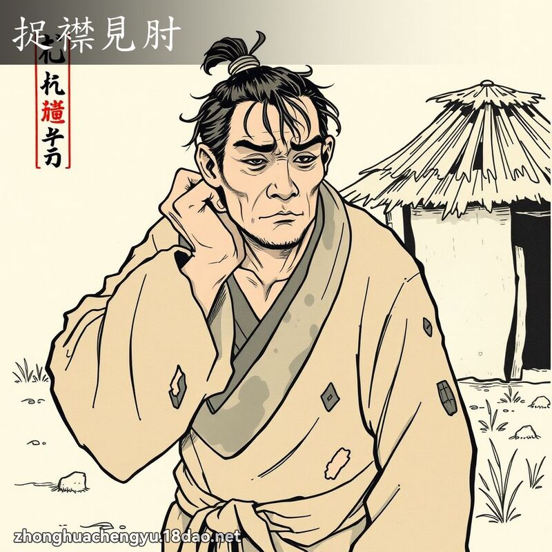 捉襟見肘 配图
