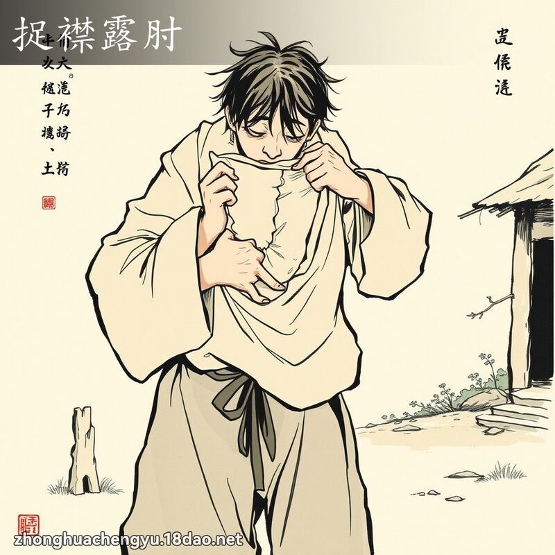 捉襟露肘 配图