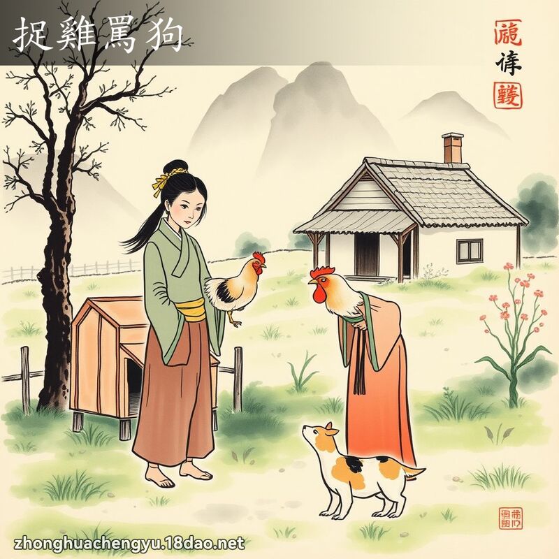 捉雞罵狗 配图