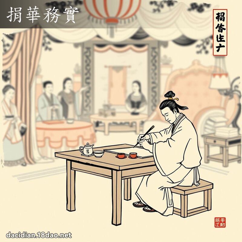捐華務實 - 中華成語配圖