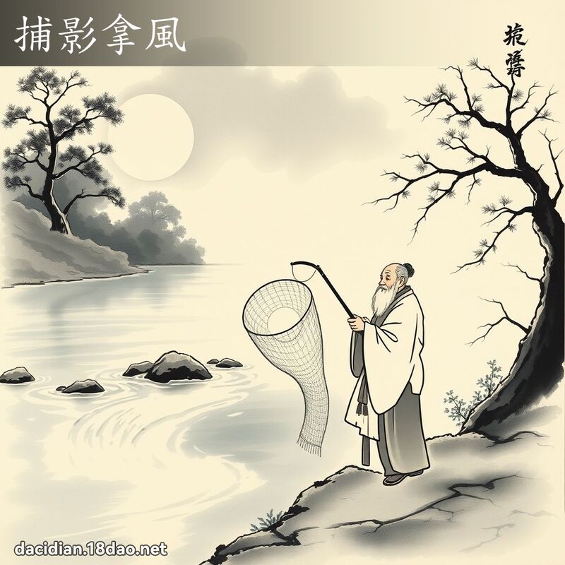 捕影拿风 - 中华成语配图
