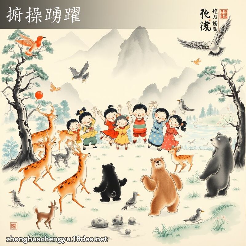捬操踴躍 配图