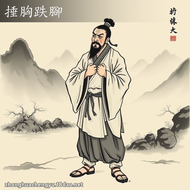 捶胸跌腳 配图