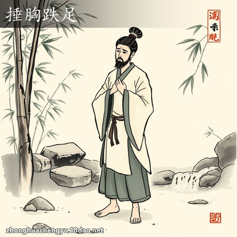 捶胸跌足 配图