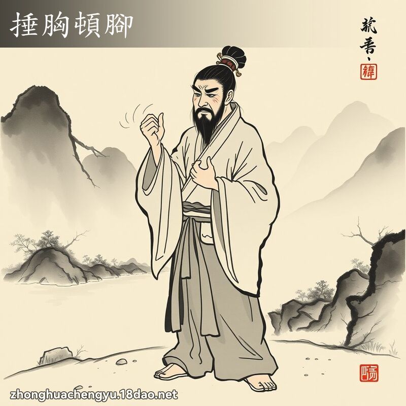 捶胸頓腳 配图
