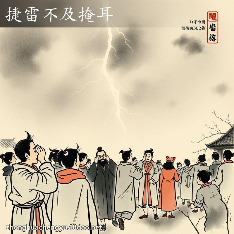 捷雷不及掩耳 配图