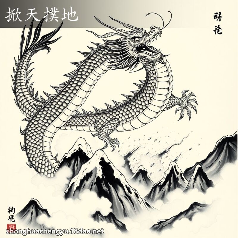 掀天撲地 配图