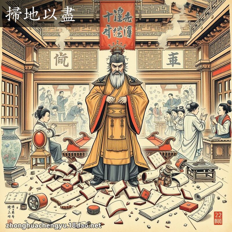 掃地以盡 配图
