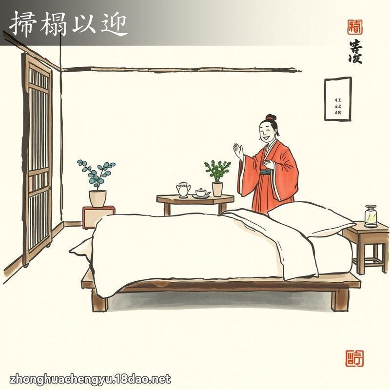 掃榻以迎 配图