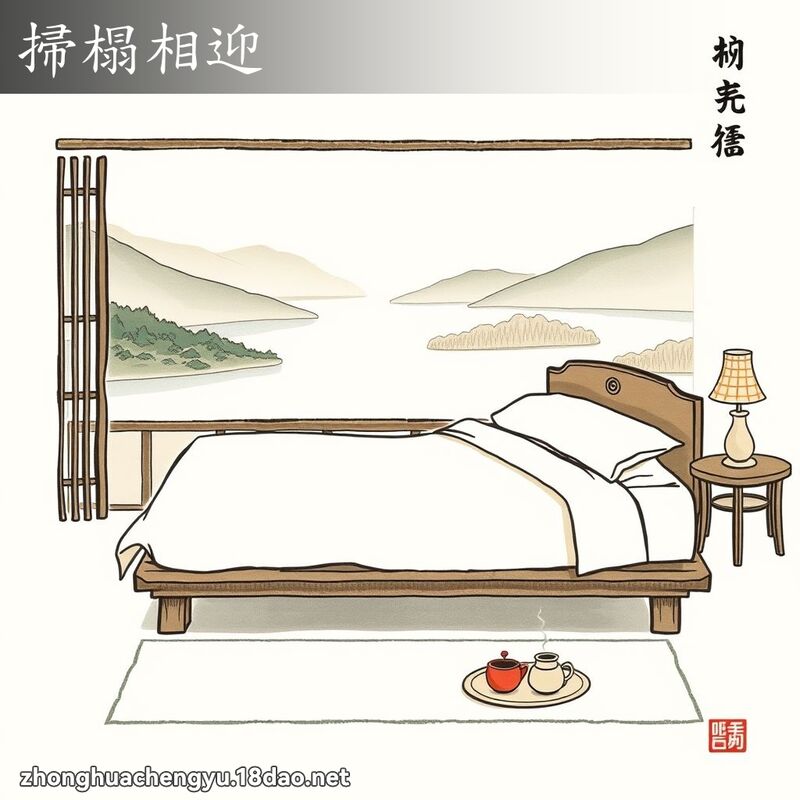 掃榻相迎 配图