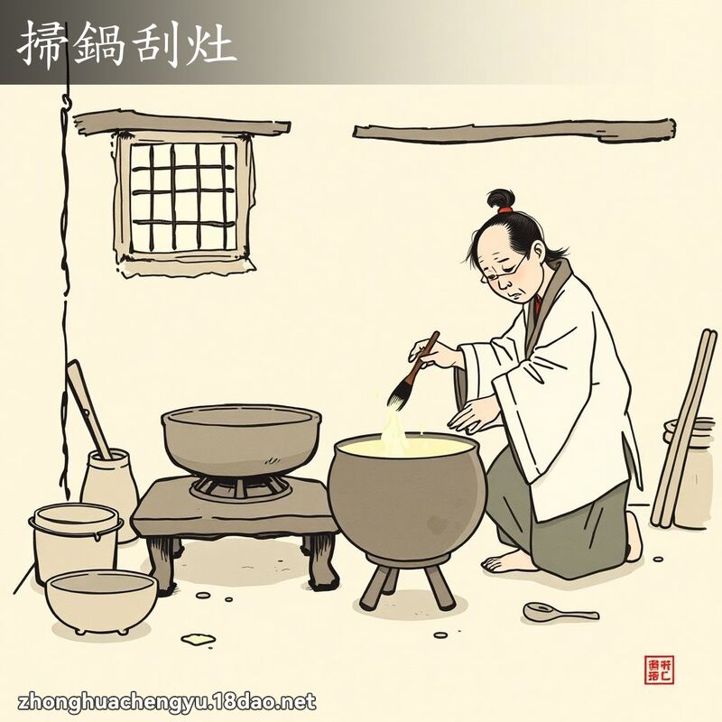 掃鍋刮灶 配图