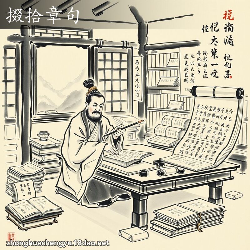 掇拾章句 配图