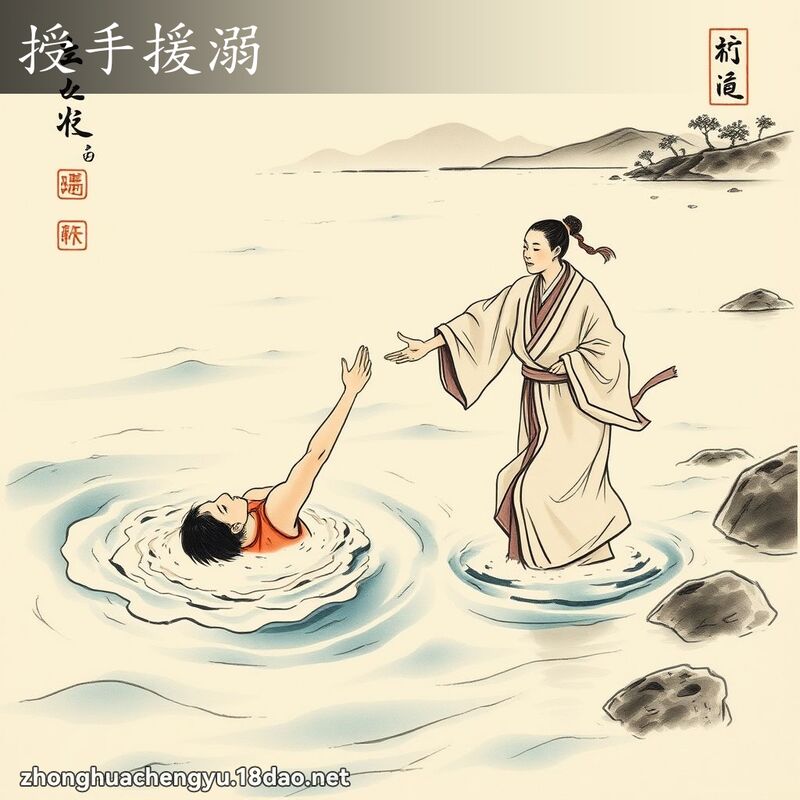 授手援溺 配图