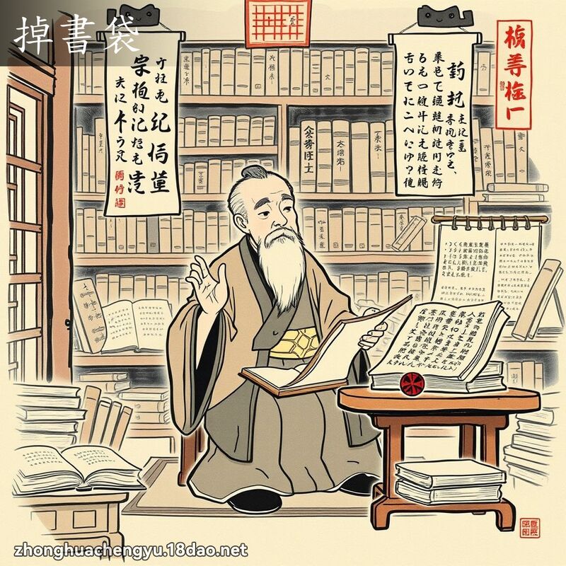 掉書袋 配图