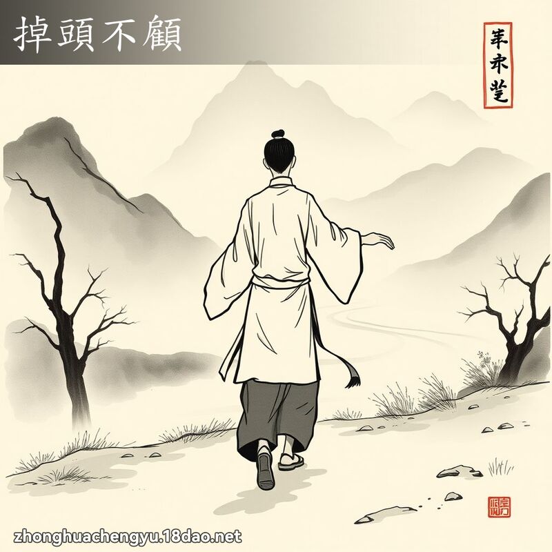 掉頭不顧 配图