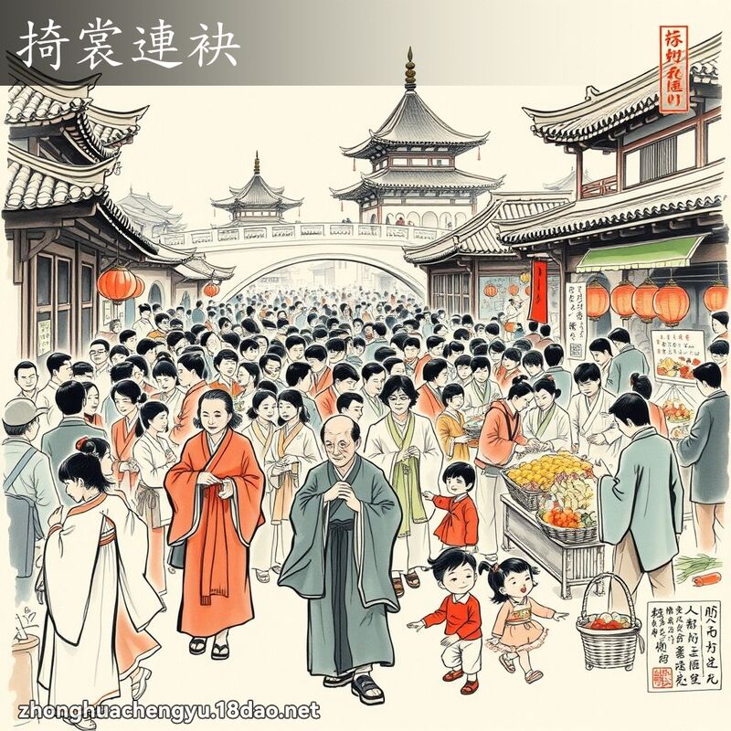 掎裳連袂 配图
