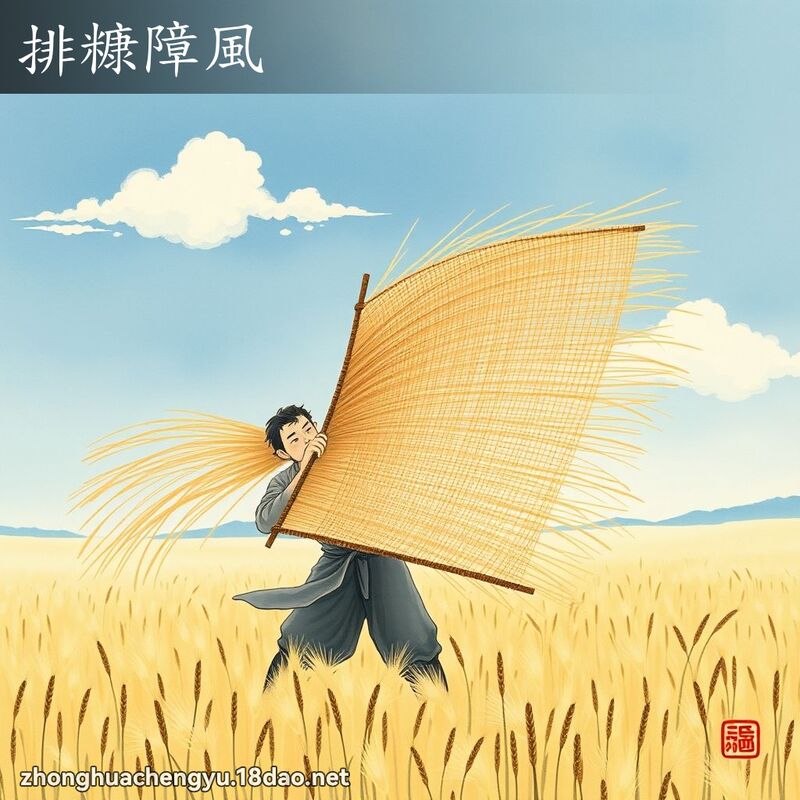 排糠障風 配图
