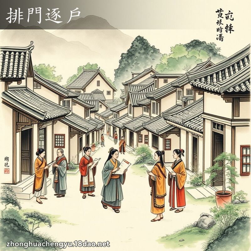 排門逐戶 配图