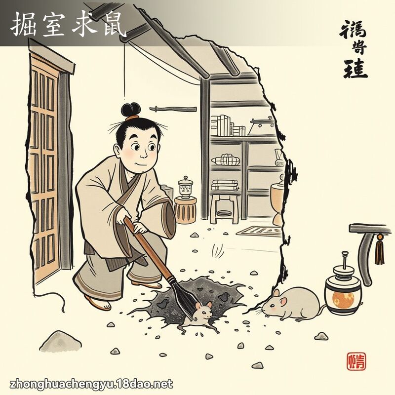 掘室求鼠 配图