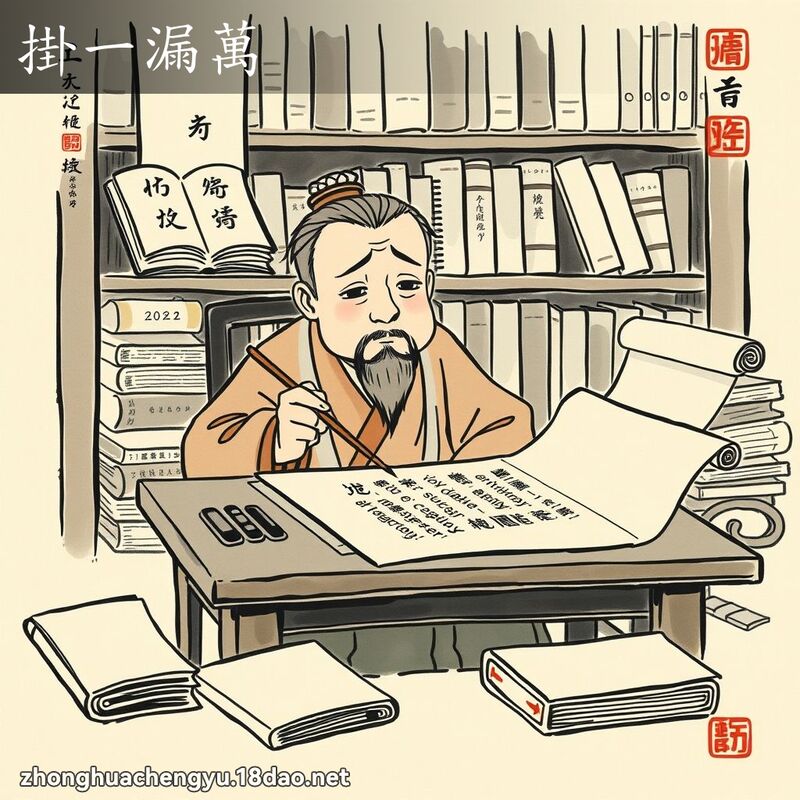 掛一漏萬 配图