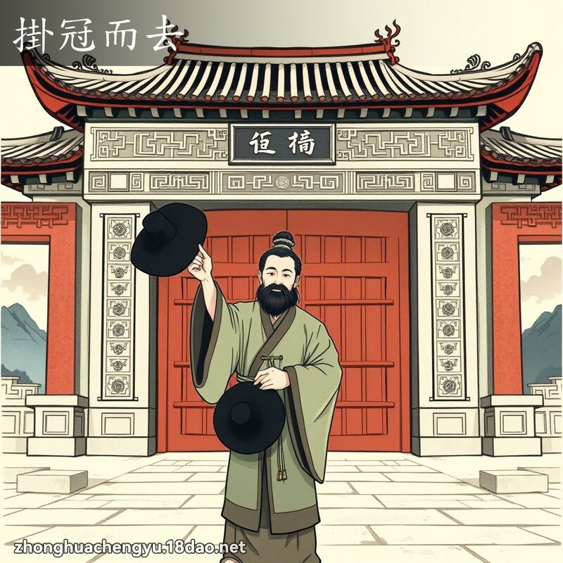 掛冠而去 配图