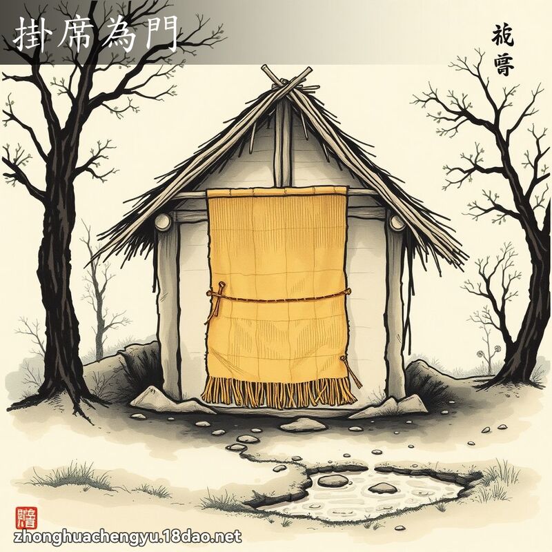 掛席為門 配图