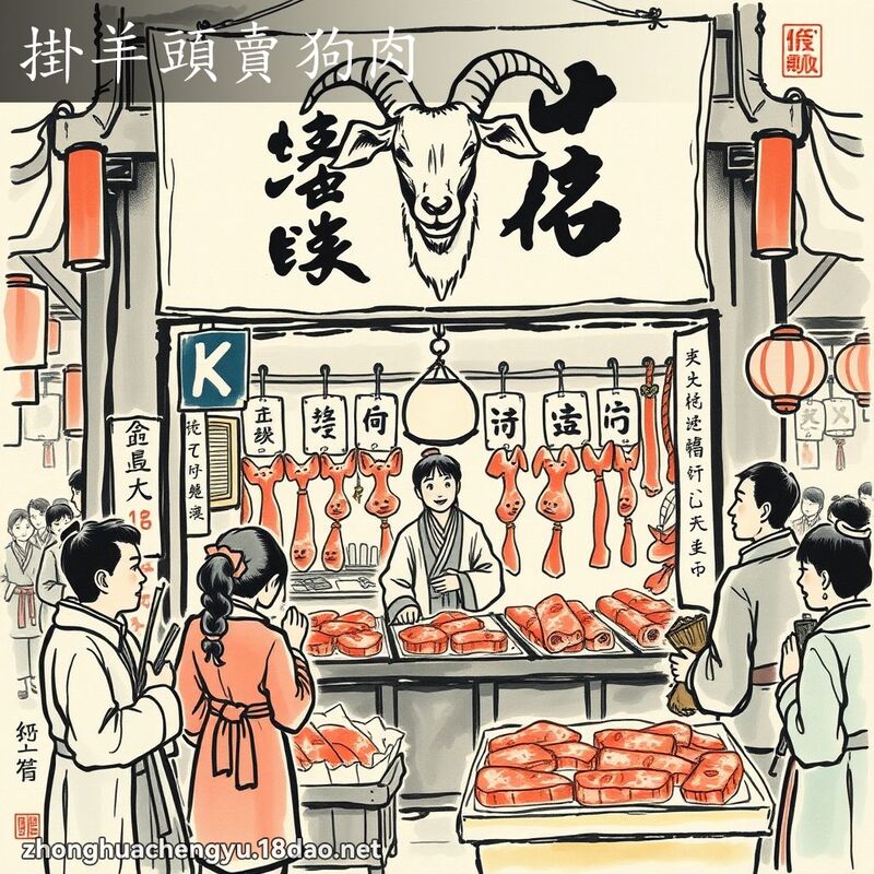 掛羊頭賣狗肉 配图
