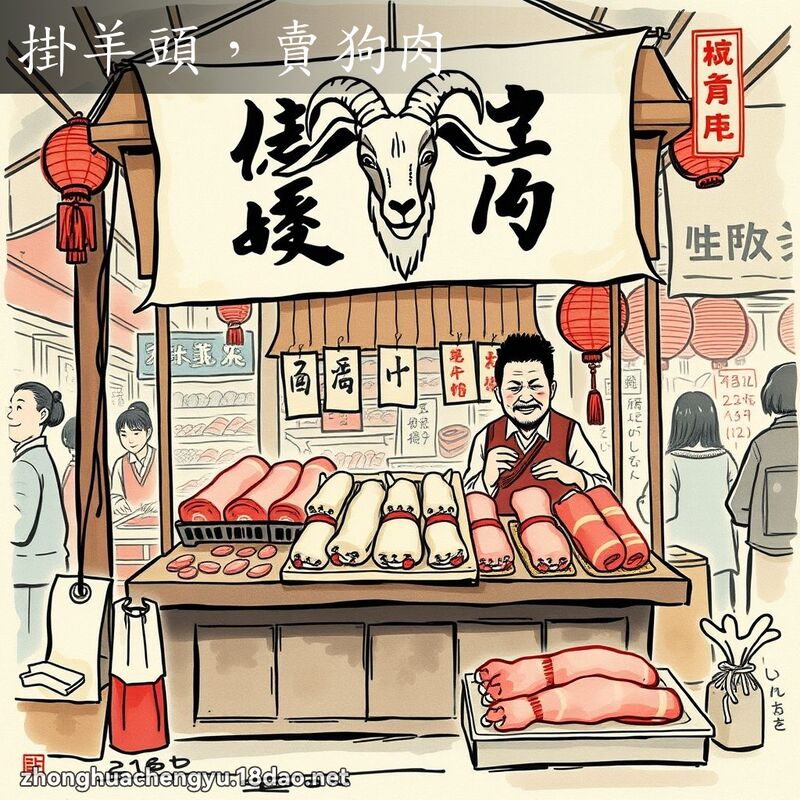 掛羊頭,賣狗肉 配图