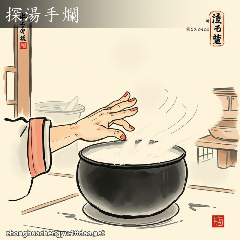 探湯手爛 配图