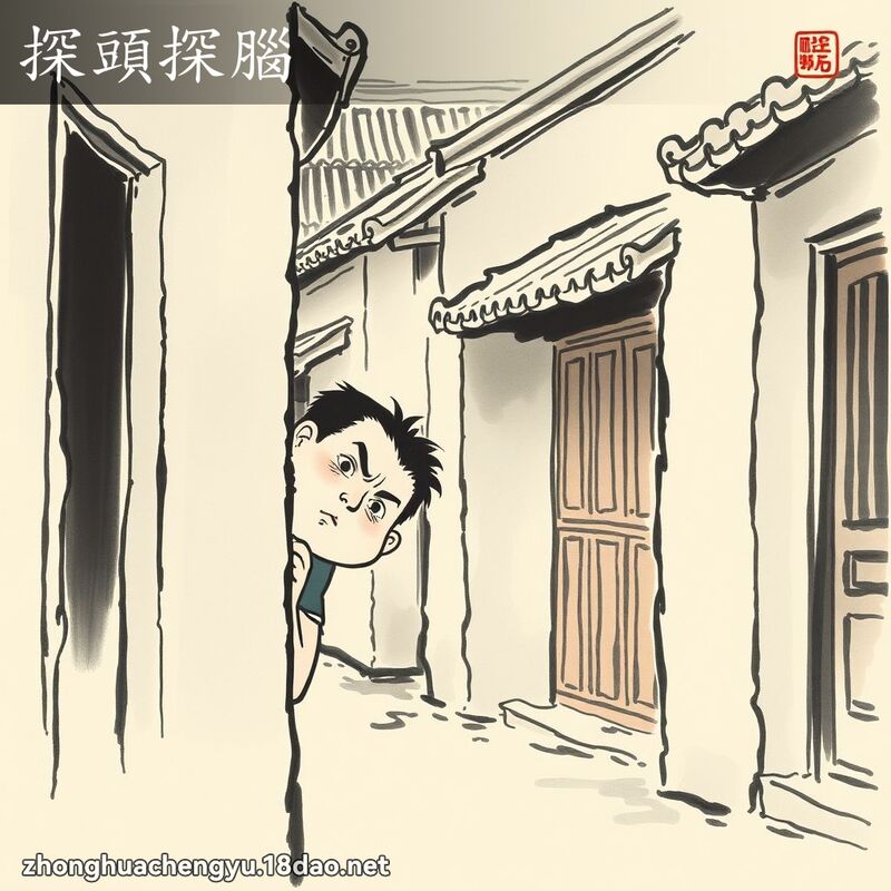 探頭探腦 配图