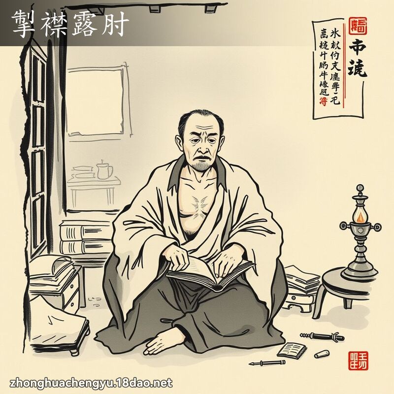 掣襟露肘 配图