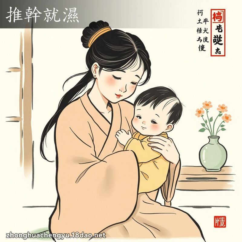 推幹就濕 配图