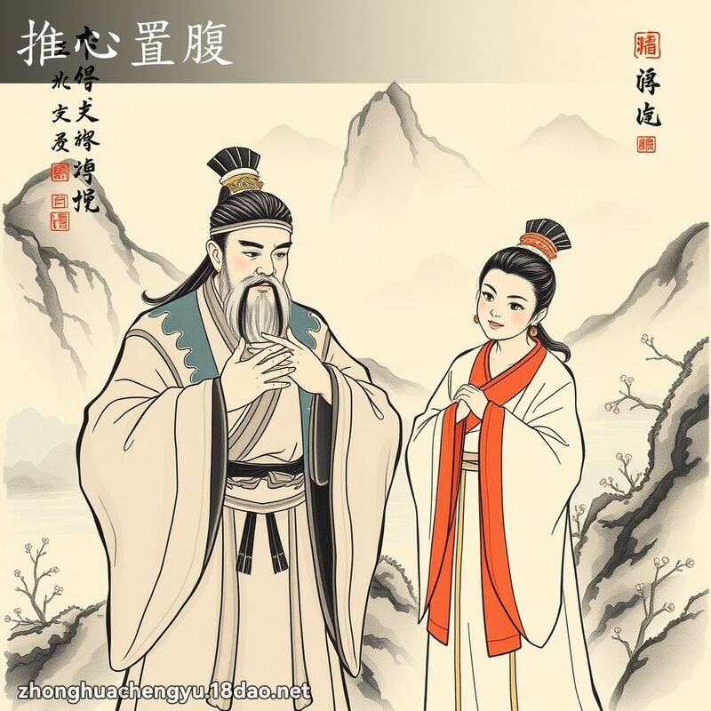 推心置腹 配图